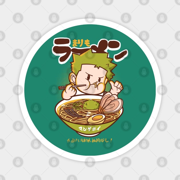 Marimo ramen Magnet by mankeeboi